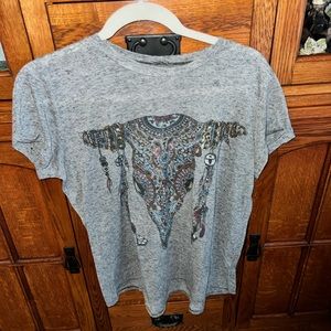 Designer tee cuffed sleeves